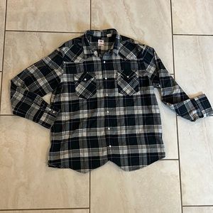 Western flannel with snap buttons
